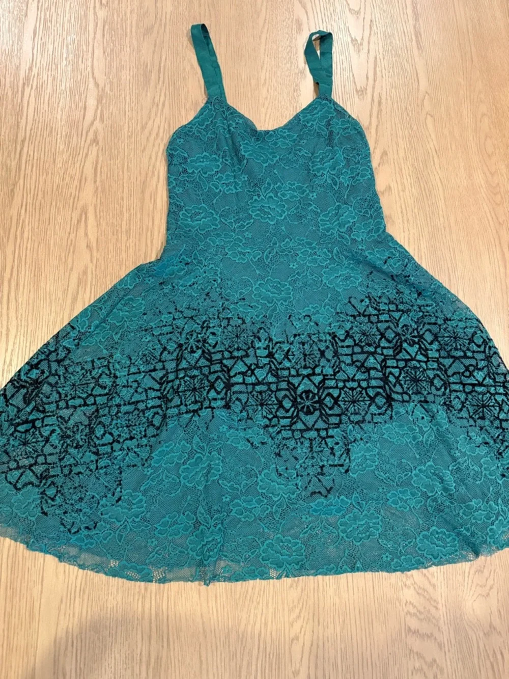 Free‎ People Lace Slip Dress Boho Fairy Grunge Babydoll Medium Forest Whimsical